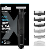 Braun Series XT3 Hybrid Electric Shaver & Beard Trimmer – 4D Blade, Wet & Dry Use, Black (XT3200) - Image 6
