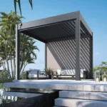 Perogla Rockford Basic Aluminium Pergola with Adjustable Louvers – 3m Manual