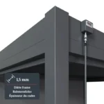 Perogla Rockford Basic Aluminium Pergola with Adjustable Louvers – 3m Manual - Image 3