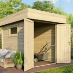 ROVETO 4.7 m² Wooden Garden Shed