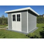 SINTRA Composite Garden Shed 9 m² – Light Grey | Modern & Durable - Image 2